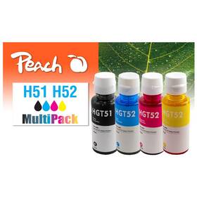 Cartridge Peach HP GT51, GT52, MultiPack, 1x 5000, 3x 8000 strán - CMYK 

