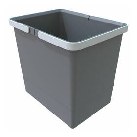 Odpadkový kôš Elletipi Cover BIG, 15 l, 28 × 22,5 × 30 cm sivý


