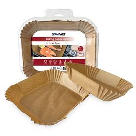 Papierové formy Scanpart SCA2910070011, 20×15 cm (100 ks) hnedá

