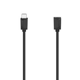 Kábel Hama USB-C (F)/USB-C (M),  3.2 Gen1, 5Gb/s, 100W, 0,5m čierny

