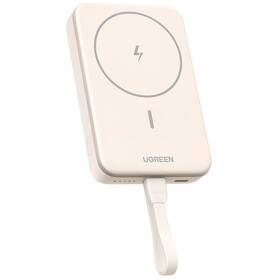 Powerbank UGREEN 10000mAh Mini Magnetic Wireless 20W béžový

