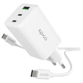  Nabíjačka do siete Epico UltraBoost GaN 65W 1x USB-A/2x USB-C + kábel