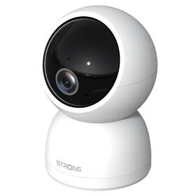 IP kamera Strong SHC04IR0-W, vnútorné, 2560×1440, IR prísvit, 360° otáčanie, mikrofón, Wi-Fi, USB-C, micro SD biela

