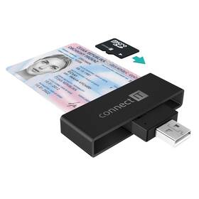 Čítačka eObčianok Connect IT CFF-3000-BK čierna

