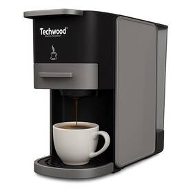 Kapsulový kávovar Techwood TCA026N čierny/sivý

