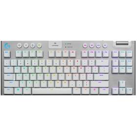 Klávesnica Logitech G915 TKL Lightspeed Tenkeyless RGB, Tactile, US biela


