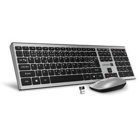 Klávesnica s myšou Connect IT Combo, CZ + SK layout strieborná

