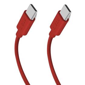 Kábel SBS USB-C/USB-C, PD, 60 W, 1,5 m červený

