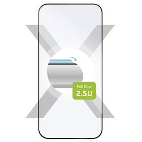 Tvrdené sklo FIXED Full-Cover pre Apple iPhone 16 Pro, lepenie cez celý displej čierne

