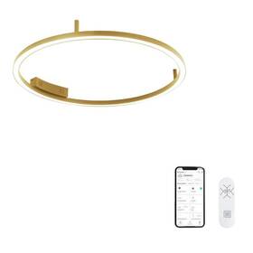 LED stropné svietidlo IMMAX NEO FINO, 55W, Zigbee 3.0, TUYA, priem. 80cm zlaté

