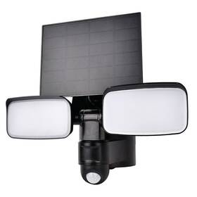 Svietidlo vonkajšie Solight LED solární se senzorem, 9W, 850lm, 4000K, Li-Ion čierne

