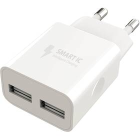 Nabíjačka do siete WG 2xUSB, 2,4A biela


