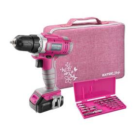 Vŕtací skrutkovač EXTOL 402401 (s batériou) 
