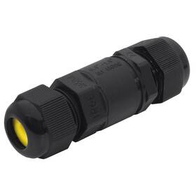 Spojka Solight vodotesná uni, IP68, 5-9/9-12mm, max 2,5mm2 čierna farba
