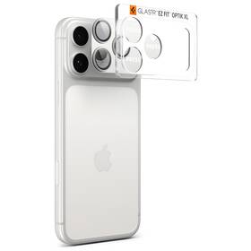 Tvrdené sklo Spigen tR EZ Fit Optik Pro XL na Apple iPhone 17 Pro Max strieborné

