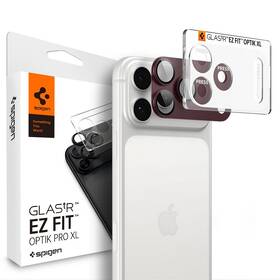 Tvrdené sklo Spigen tR EZ Fit Optik Pro XL, na Apple iPhone 18 Pro vínovej

