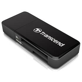 Čítačka pamäťových kariet Transcend RDF5, USB-A/SDHC, SDXC, microSDHC, microSDXC čierna

