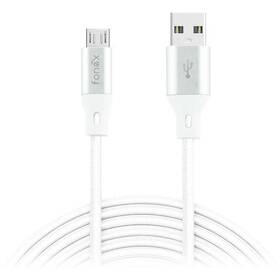 Kábel Fonex USB/microUSB 10W 1m biely

