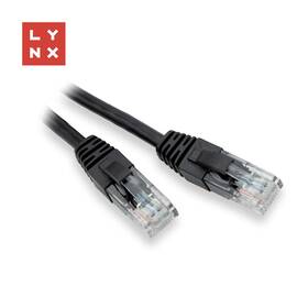 Kábel Lynx UTP patch Cat5e, PVC, CCA, 10m čierny

