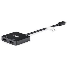 USB Hub Club3D USB-C / 2xHDMI + USB-C PD 3.0 čierny

