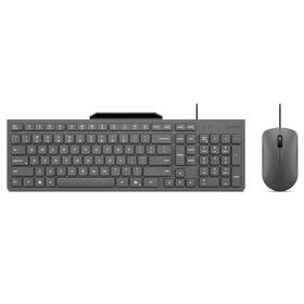 Klávesnica s myšou Lenovo 310 Wired Combo, CZ/SK sivá

