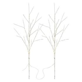 LED dekorácie EMOS 2x brezová vetvička, 60 cm, 100LED, vonkajšia aj vnútorná, teplá biela, časovač 

