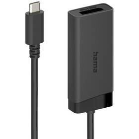 Redukcia Hama 2v1 USB-C na HDMI/DisplayPort čierna

