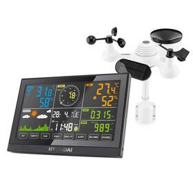 Meteorologická stanica Hyundai WSP 5200 WIFI čierna farba
