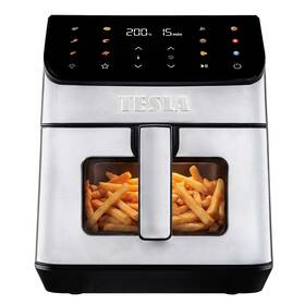 Fritéza teplovzdušná Tesla DualHeat QD65 XXL čierna/nerez

