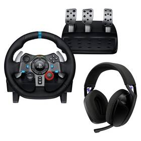 Volant Logitech G29 Driving Force PS5/PS4 + Headset G321 čierny

