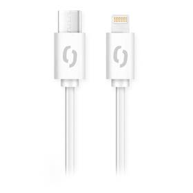 Kábel Aligator Power USB-C/Lightning, 30W, 3A, 1,5m biely

