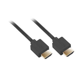Kábel GoGEN HDMI 2.0, 5m, pozlátený, High speed, s ethernetom čierny

