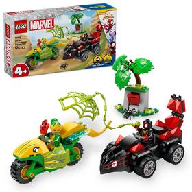 Stavebnica LEGO® Marvel Spidey a jeho fantastickí priatelia  11198 Spin, Electro a naháňačka s dinosaurím vozidlom 

