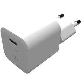 Nabíjačka do siete FIXED Mini s USB-C výstupem a podporou PD, 25W biela

