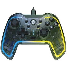 Gamepad Canyon GP-2 RGB 4v1 (Nintendo Switch, Android TV, PC, PS3) priehľadný

