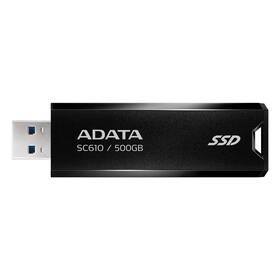 SSD externý ADATA SC610 500GB, USB 3.2 Gen 2 čierny

