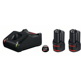  Set batérie a nabíjačky Bosch Professional GBA 12V 2.0Ah (2ks) + GAL 12V-40
