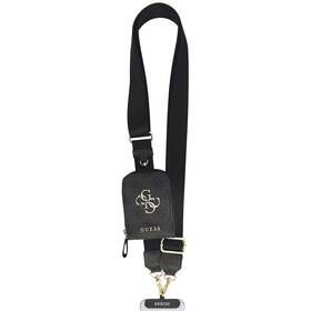 Popruh na krk Guess Crossbody PU 4G Metal Logo + Peňaženka čierny

