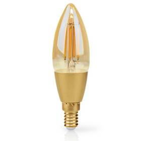 Inteligentná žiarovka Nedis SmartLife sviečka, Wi-Fi, E14, 470 lm, 4.9 W, Teplá Biela 


