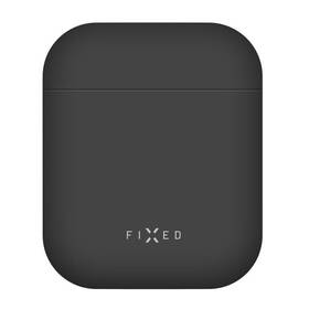 Puzdro FIXED Silky pro Apple Airpods 1 a 2 čierna farba
