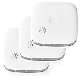 Detektor dymu Nedis SmartLife Wi-Fi, 3ks biely

