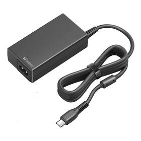 Sieťový adaptér Sandberg AC Charger PD65W, EU+UK čierny

