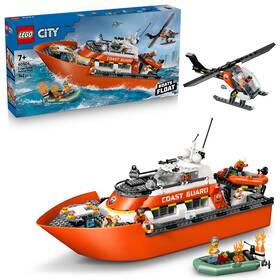 Stavebnica LEGO® City 60504 Záchranný čln pobrežnej hliadky a vrtuľník 

