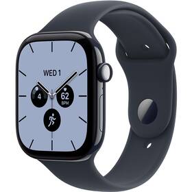 Inteligentné hodinky Apple GPS + Cellular 42 mm noční modrá keramika, námořnicky modrý sportovní řemínek - M/L 

