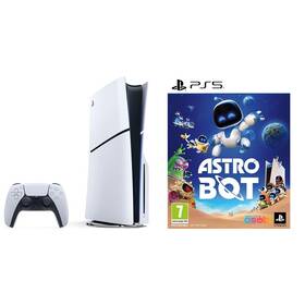 Set výrobkov Sony Herní konzole Sony PlayStation 5 (typ modelu - slim) - bílá + Hra Sony PlayStation 5 Astro Bot 
