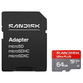 Pamäťová karta SANDISK 64GB UHS-I U1 (150R) + SD apaptér 

