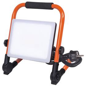 Reflektor Solight 50 W, 4500 lm, 4000 K, IP65, so sklopným stojanom oranžový

