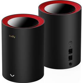Kompletný Wi-Fi systém Cudy M3000 AX3000 Wi-Fi 6 Mesh 2.5G, set 2 ks čierny

