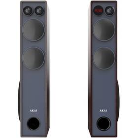 Reproduktory AKAI SS061A-2086 (2 ks) čierne/hnedé

