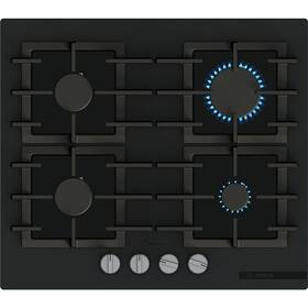 Plynová varná platňa Bosch PPP6AAI40 Matt Design čierna


